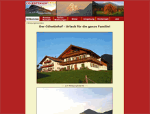 Tablet Screenshot of coelestinhof.de